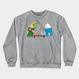 Metal Arm Wrestle Crewneck Sweatshirt